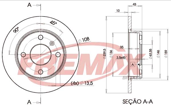 FREMAX BD-1062 - Тормозной диск autospares.lv