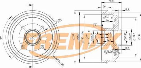 FREMAX BD-4735-KT - Тормозной барабан autospares.lv