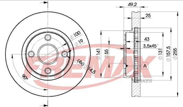 FREMAX BD-1330 - Тормозной диск autospares.lv