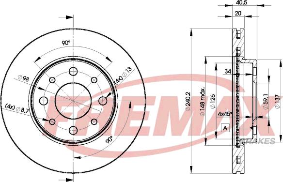 FREMAX BD-8929 - Тормозной диск autospares.lv