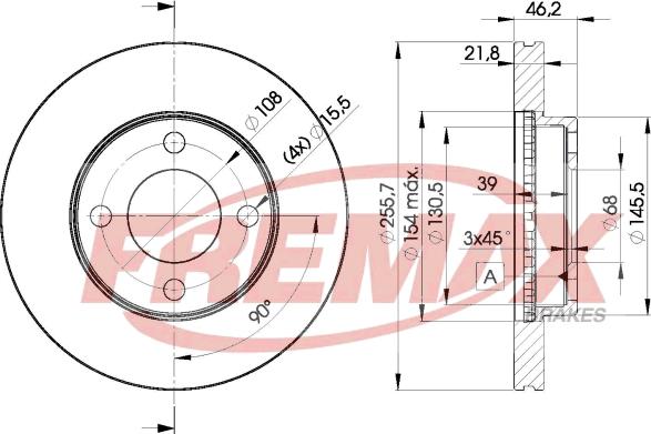 FREMAX BD-3633 - Тормозной диск autospares.lv
