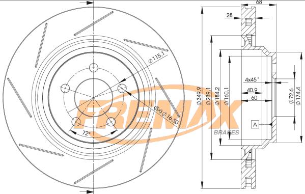 FREMAX BD-3064 - Тормозной диск autospares.lv