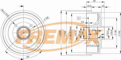 FREMAX BD-3030 - Тормозной барабан autospares.lv