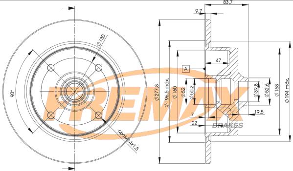 FREMAX BD-3170 - Тормозной диск autospares.lv