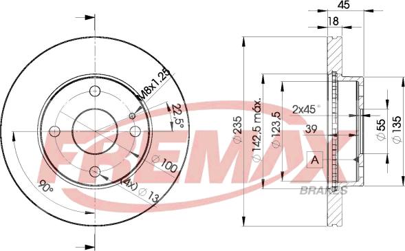 FREMAX BD-3254 - Тормозной диск autospares.lv