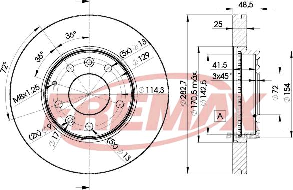 FREMAX BD-3269 - Тормозной диск autospares.lv