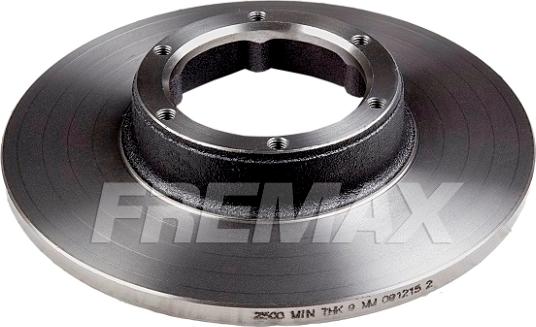 FREMAX BD-2500 - Тормозной диск autospares.lv