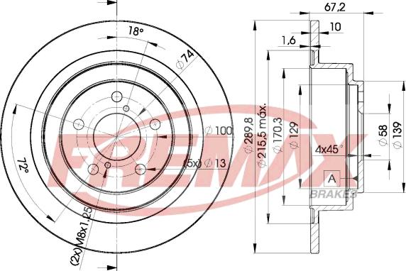 FREMAX BD-2670 - Тормозной диск autospares.lv