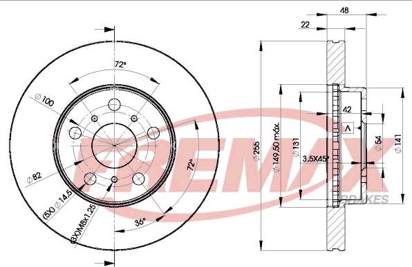 FREMAX BD-2090 - Тормозной диск autospares.lv