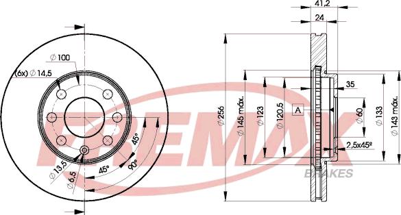 FREMAX BD-7879 - Тормозной диск autospares.lv