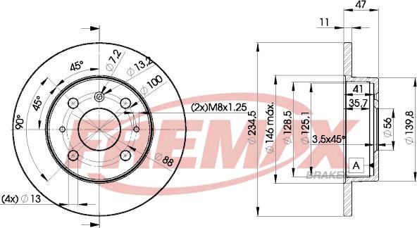 FREMAX BD-7722 - Тормозной диск autospares.lv