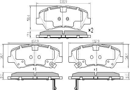 FREMAX FBP-5810 - Тормозные колодки, дисковые, комплект autospares.lv