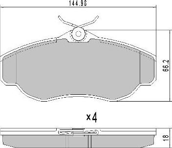 FREMAX FBP-0926 - Тормозные колодки, дисковые, комплект autospares.lv