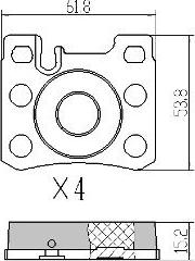 FREMAX FBP-0927 - Тормозные колодки, дисковые, комплект autospares.lv