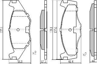 FREMAX FBP-0461 - Тормозные колодки, дисковые, комплект autospares.lv