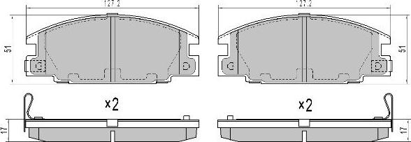 FREMAX FBP-0016 - Тормозные колодки, дисковые, комплект autospares.lv