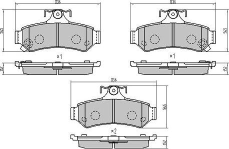 FREMAX FBP-0079 - Тормозные колодки, дисковые, комплект autospares.lv