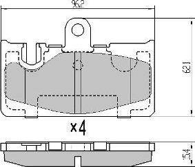 FREMAX FBP-0074 - Тормозные колодки, дисковые, комплект autospares.lv