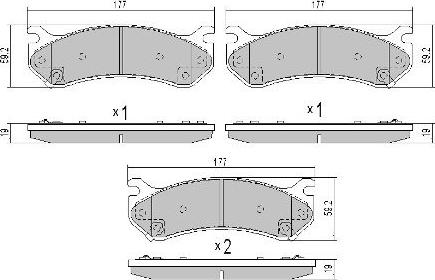 FREMAX FBP-0076 - Тормозные колодки, дисковые, комплект autospares.lv