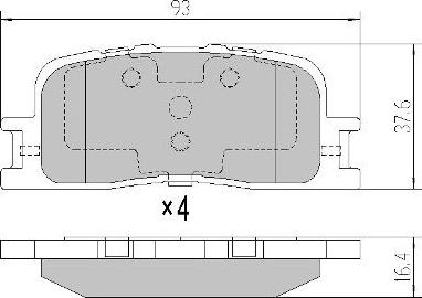 FREMAX FBP-0073 - Тормозные колодки, дисковые, комплект autospares.lv