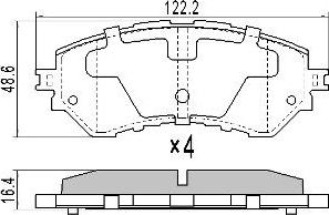 FREMAX FBP-0077 - Тормозные колодки, дисковые, комплект autospares.lv