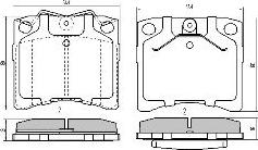 FREMAX FBP-0842 - Тормозные колодки, дисковые, комплект autospares.lv