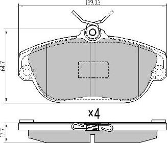 FREMAX FBP-0801 - Тормозные колодки, дисковые, комплект autospares.lv