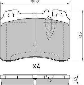 FREMAX FBP-0837-01 - Тормозные колодки, дисковые, комплект autospares.lv