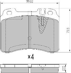 FREMAX FBP-0837 - Тормозные колодки, дисковые, комплект autospares.lv