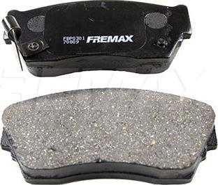 FREMAX FBP-0301 - Тормозные колодки, дисковые, комплект autospares.lv