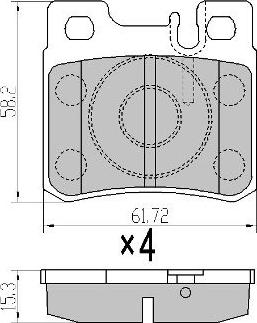 FREMAX FBP-0798 - Тормозные колодки, дисковые, комплект autospares.lv