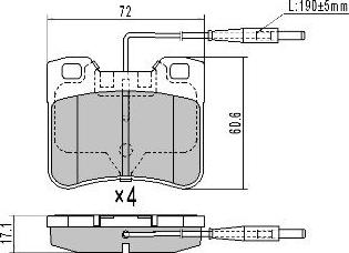 FREMAX FBP-0764 - Тормозные колодки, дисковые, комплект autospares.lv