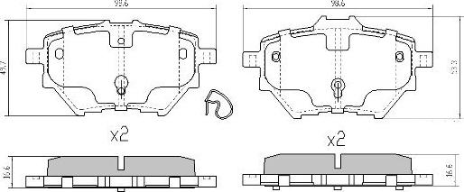 FREMAX FBP-0760 - Тормозные колодки, дисковые, комплект autospares.lv