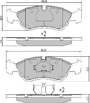 FREMAX FBP-0731-01 - Тормозные колодки, дисковые, комплект autospares.lv