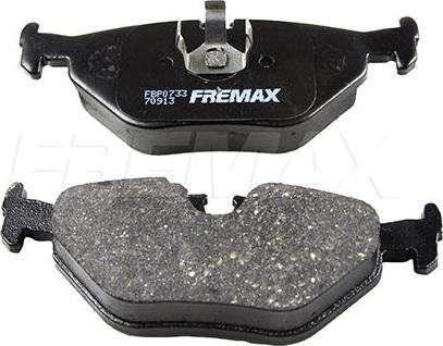 FREMAX FBP-0733 - Тормозные колодки, дисковые, комплект autospares.lv