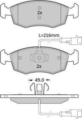 FREMAX FBP-1943 - Тормозные колодки, дисковые, комплект autospares.lv