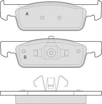 Pemebla JAPPA-039AF - Тормозные колодки, дисковые, комплект autospares.lv