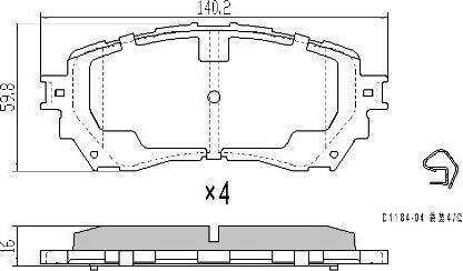 FREMAX FBP-1953 - Тормозные колодки, дисковые, комплект autospares.lv