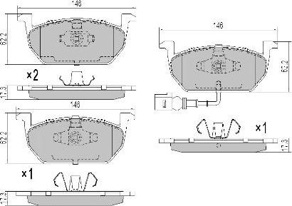 FREMAX FBP-1969 - Тормозные колодки, дисковые, комплект autospares.lv