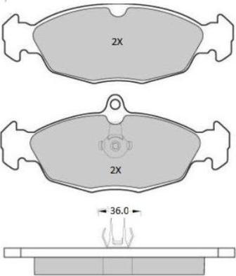 FREMAX FBP-1965 - Тормозные колодки, дисковые, комплект autospares.lv