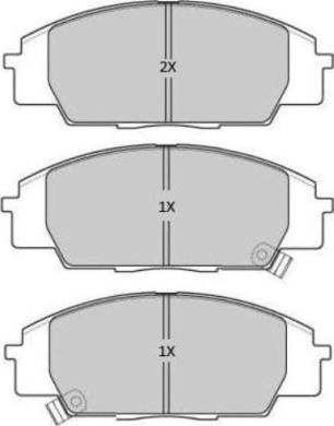 FREMAX FBP-1900 - Тормозные колодки, дисковые, комплект autospares.lv