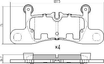 FREMAX FBP-1916 - Тормозные колодки, дисковые, комплект autospares.lv