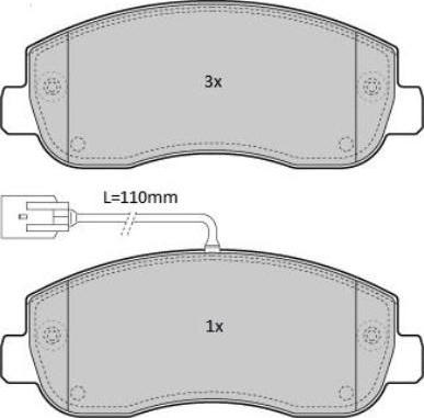 FREMAX FBP-1939 - Тормозные колодки, дисковые, комплект autospares.lv