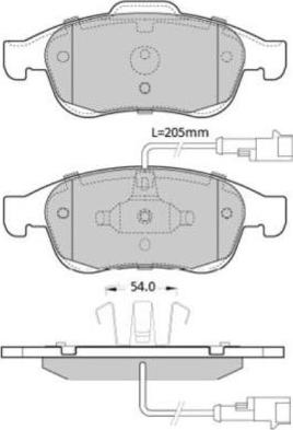 FREMAX FBP-1937 - Тормозные колодки, дисковые, комплект autospares.lv