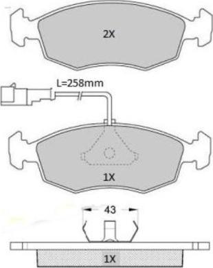 FREMAX FBP-1920 - Тормозные колодки, дисковые, комплект autospares.lv