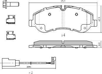 FREMAX FBP-1973 - Тормозные колодки, дисковые, комплект autospares.lv