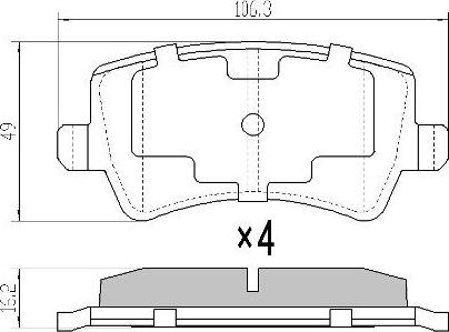 FREMAX FBP-1497 - Тормозные колодки, дисковые, комплект autospares.lv