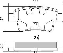 FREMAX FBP-1440 - Тормозные колодки, дисковые, комплект autospares.lv