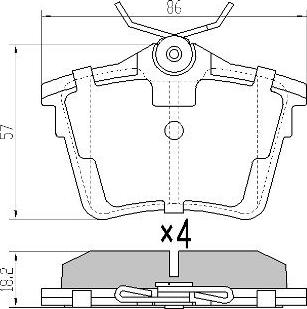 FREMAX FBP-1409 - Тормозные колодки, дисковые, комплект autospares.lv