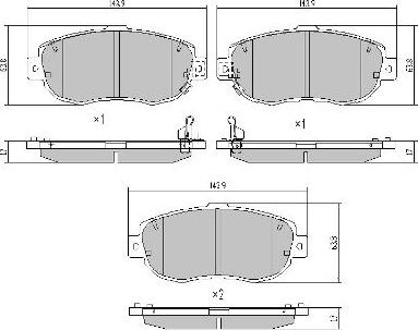 FREMAX FBP-1597 - Тормозные колодки, дисковые, комплект autospares.lv